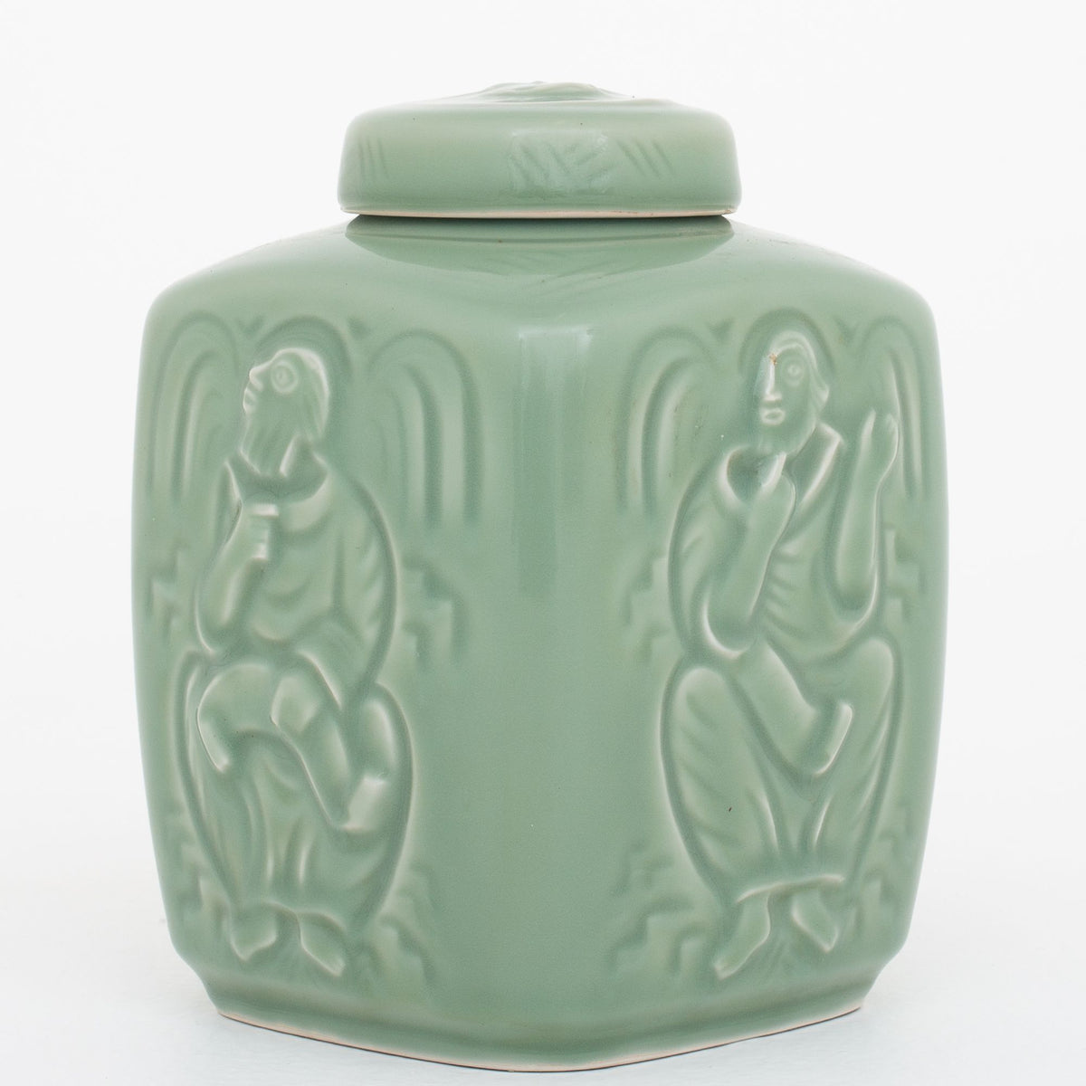 Jar in celadon glaze