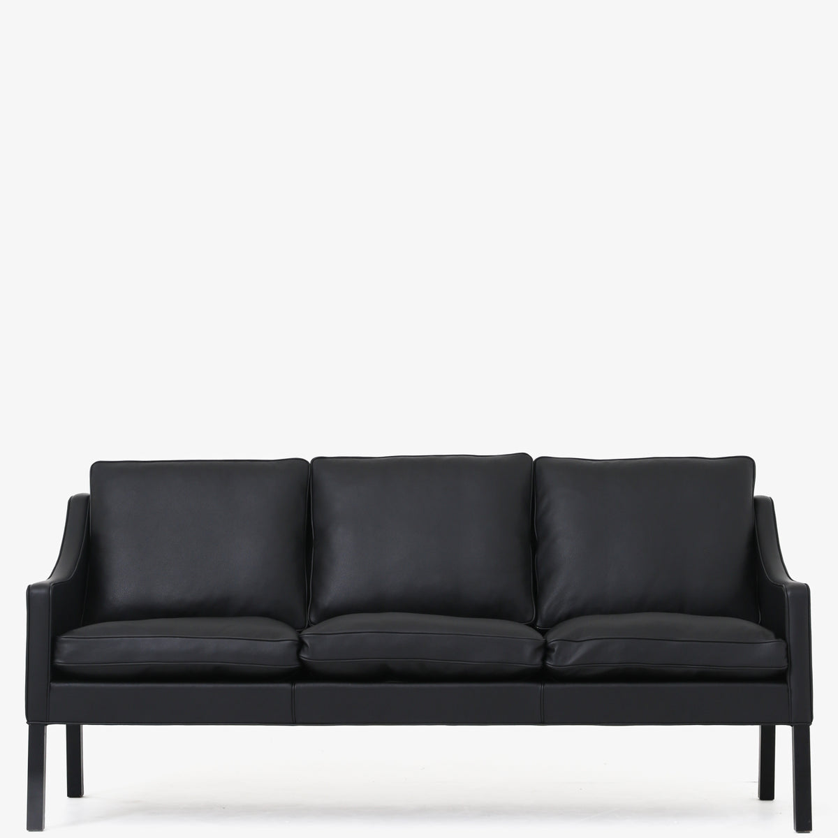 BM 2209 - 3 pers. sofa i sort Klassik-læder