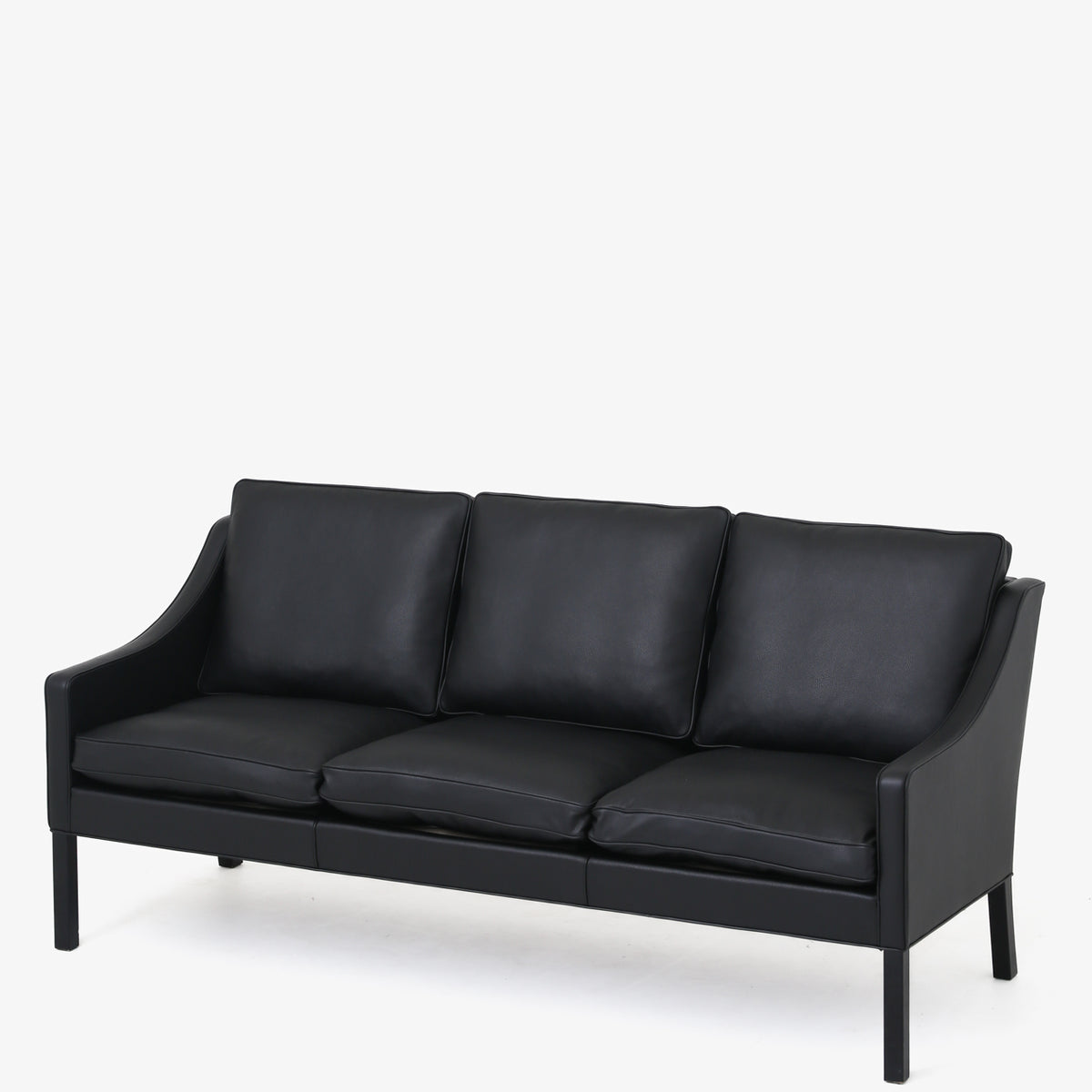 BM 2209 - 3 pers. sofa i sort Klassik-læder