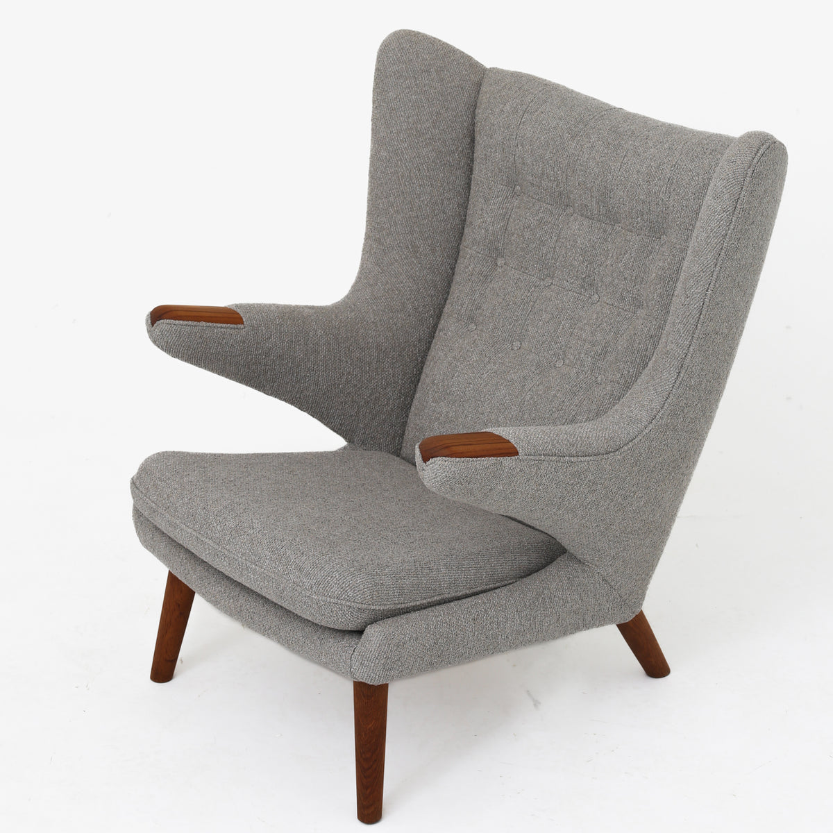 AP 19 - Papa Bear Chair w. stool in Moss fabric