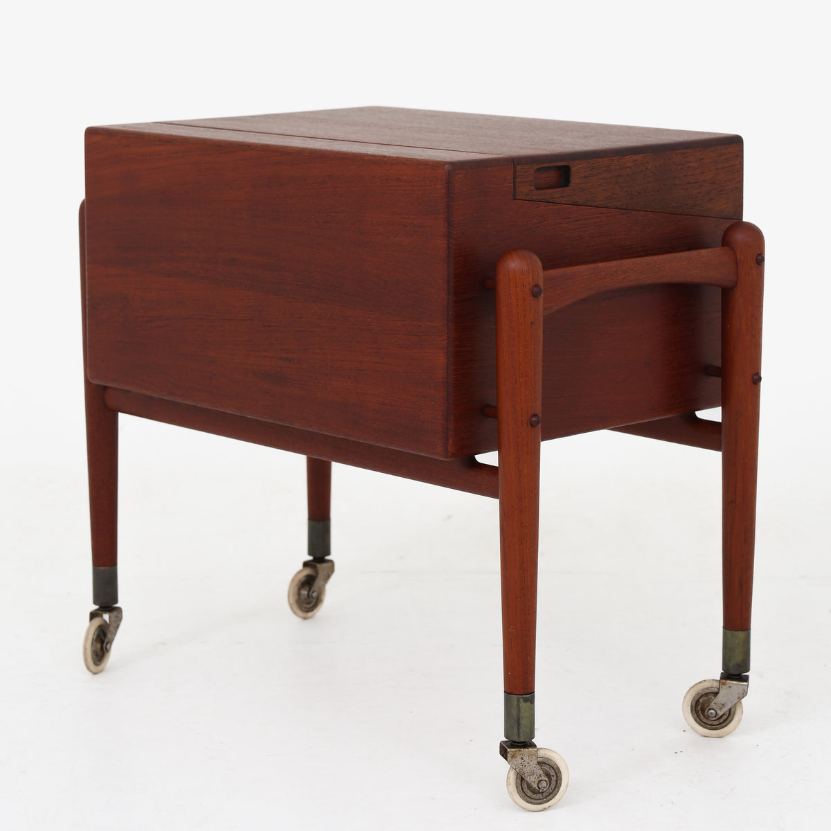 Rare sewing table in teak