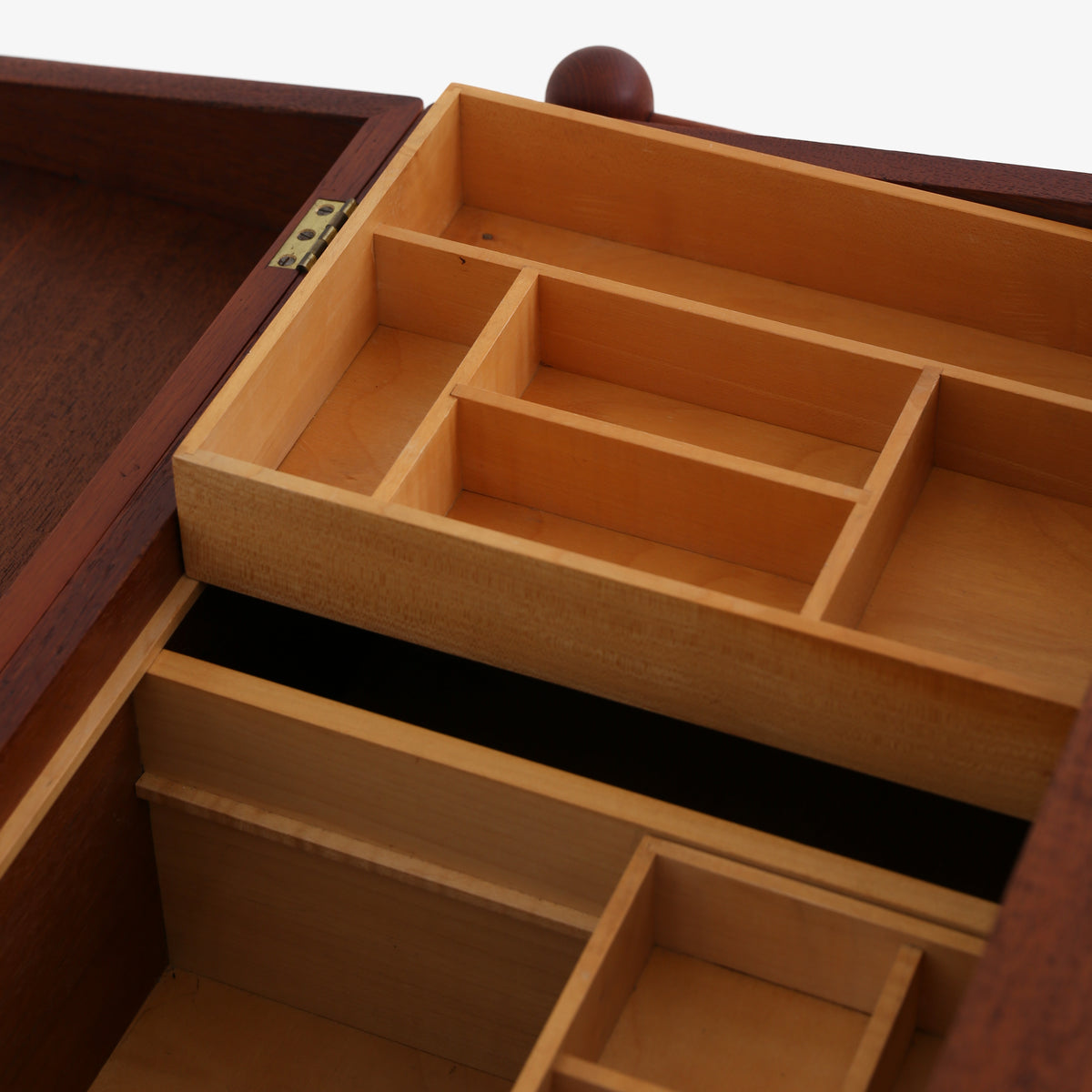 Rare sewing table in teak
