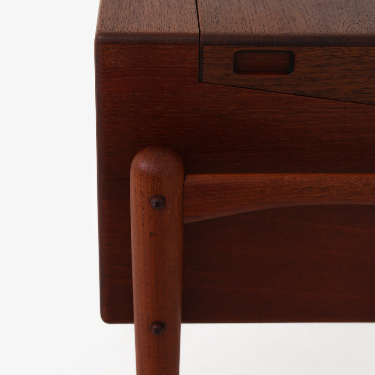 Rare sewing table in teak