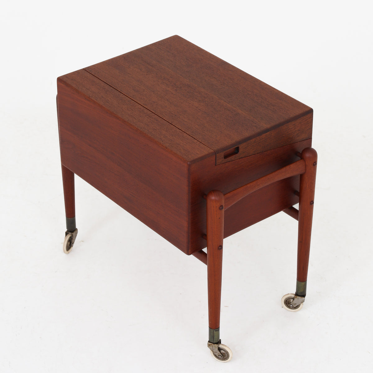 Rare sewing table in teak