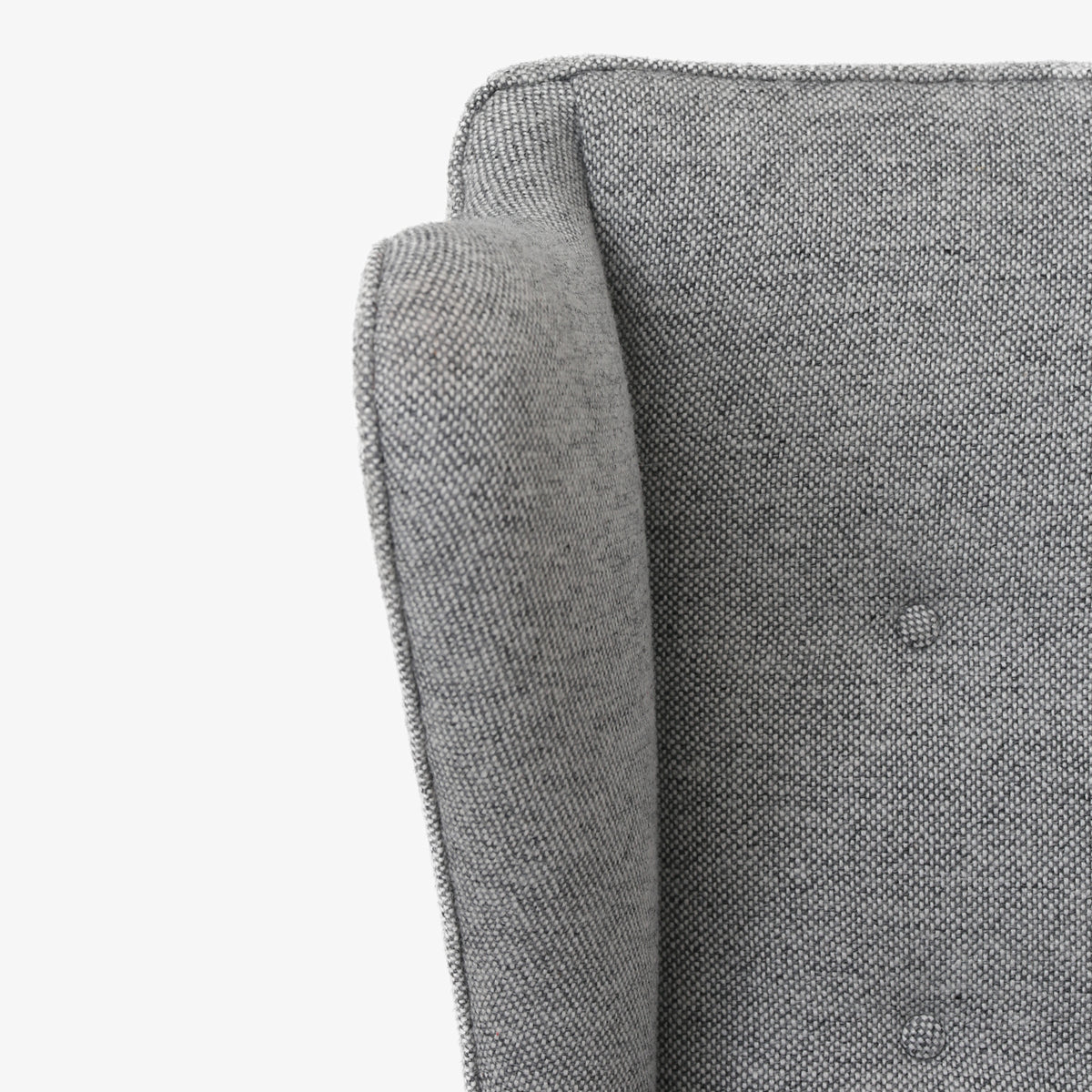 Wing-back chair in cherry