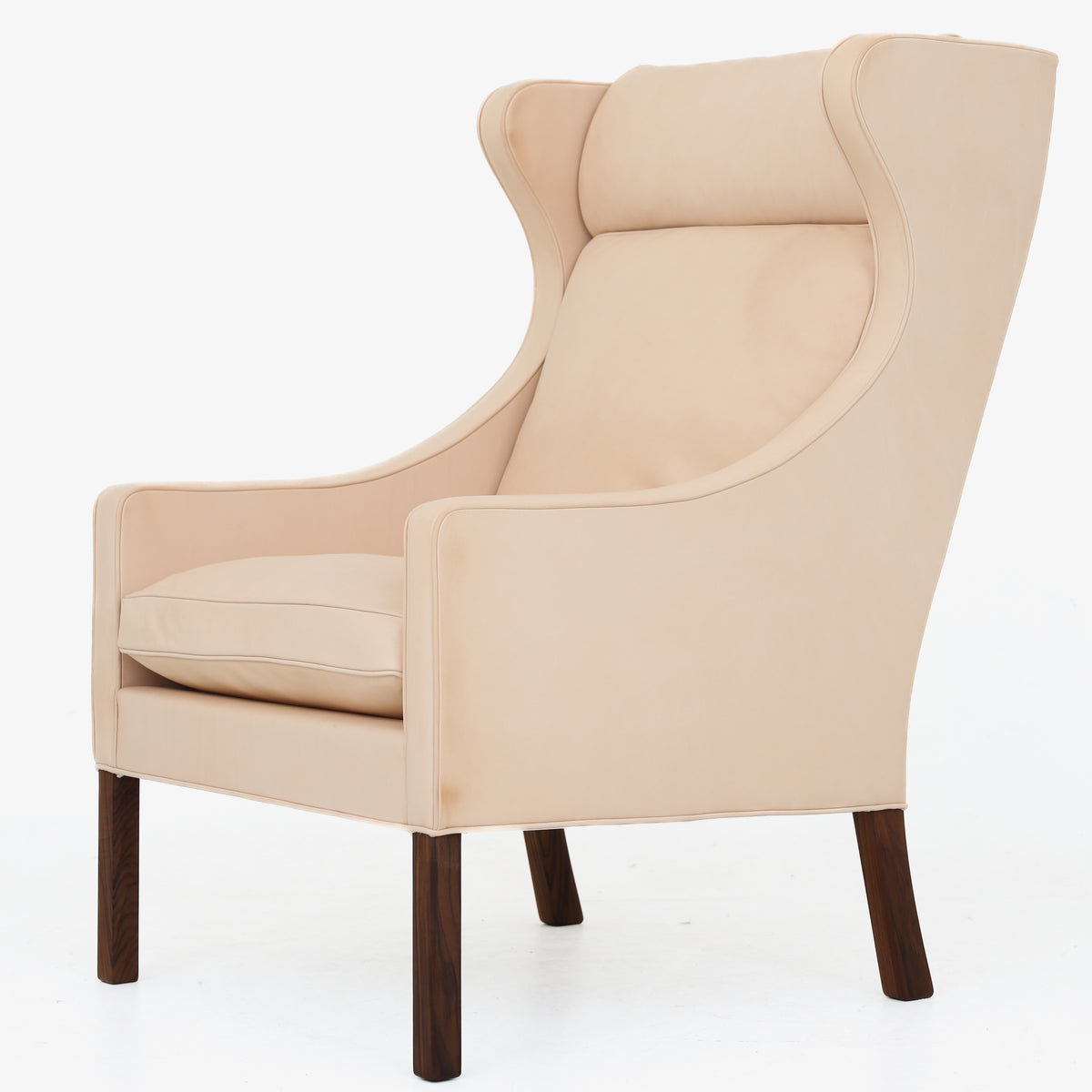BM 2204 - Wingback Chair in natural leather