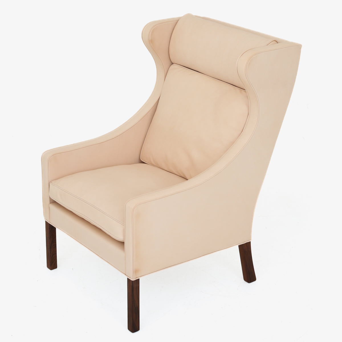 BM 2204 - Wingback Chair in natural leather
