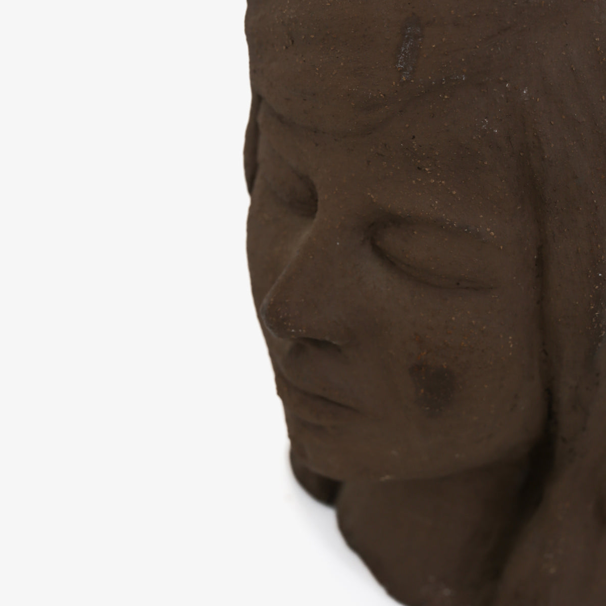Bust in unglazed stoneware