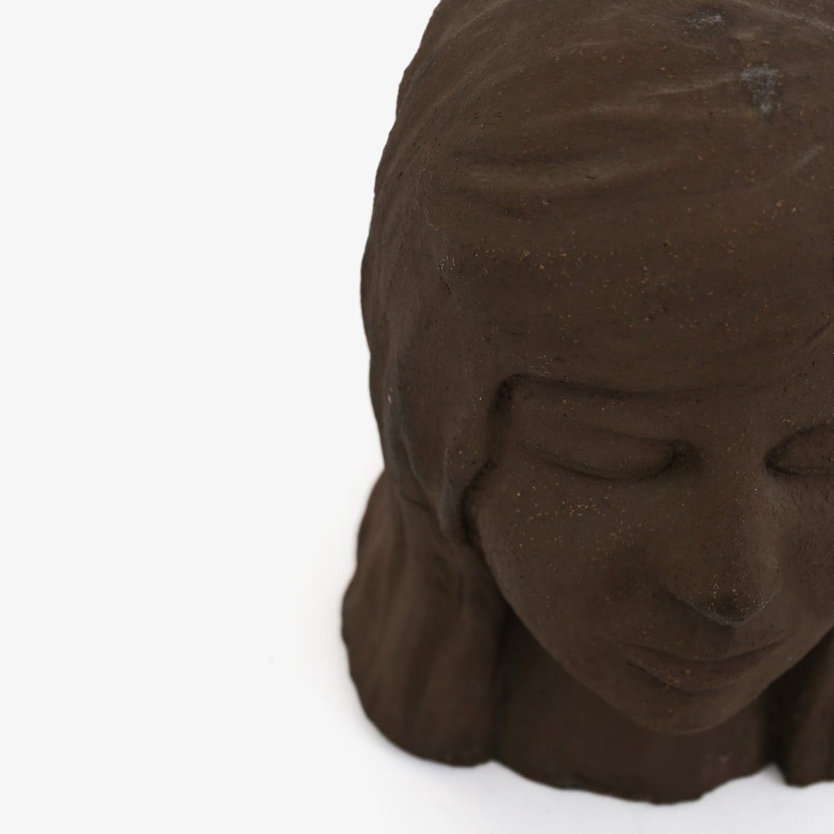 Bust in unglazed stoneware