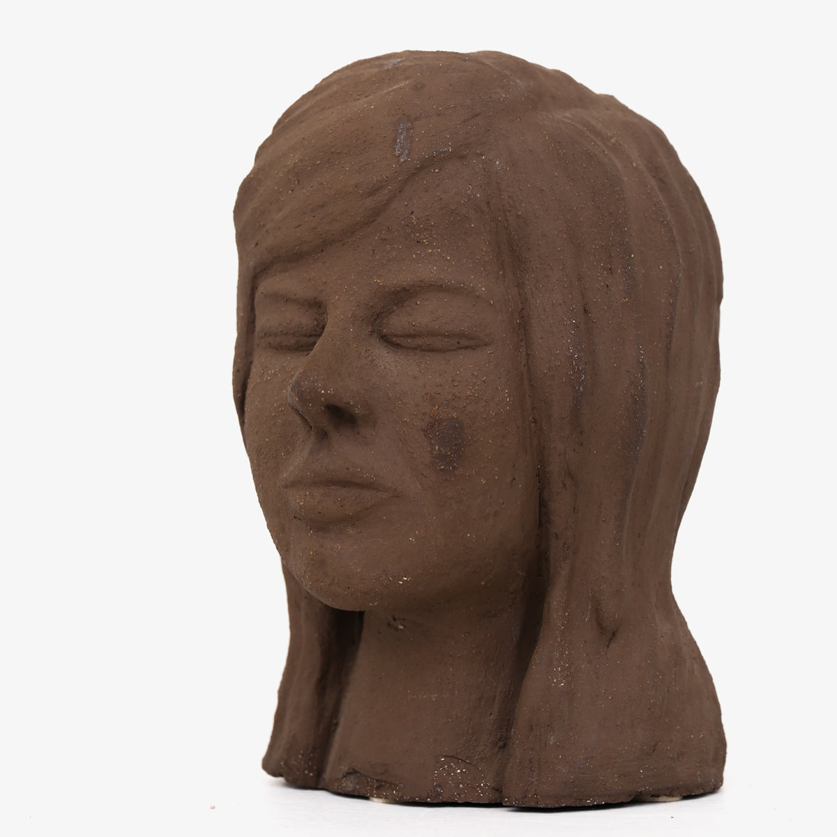 Bust in unglazed stoneware