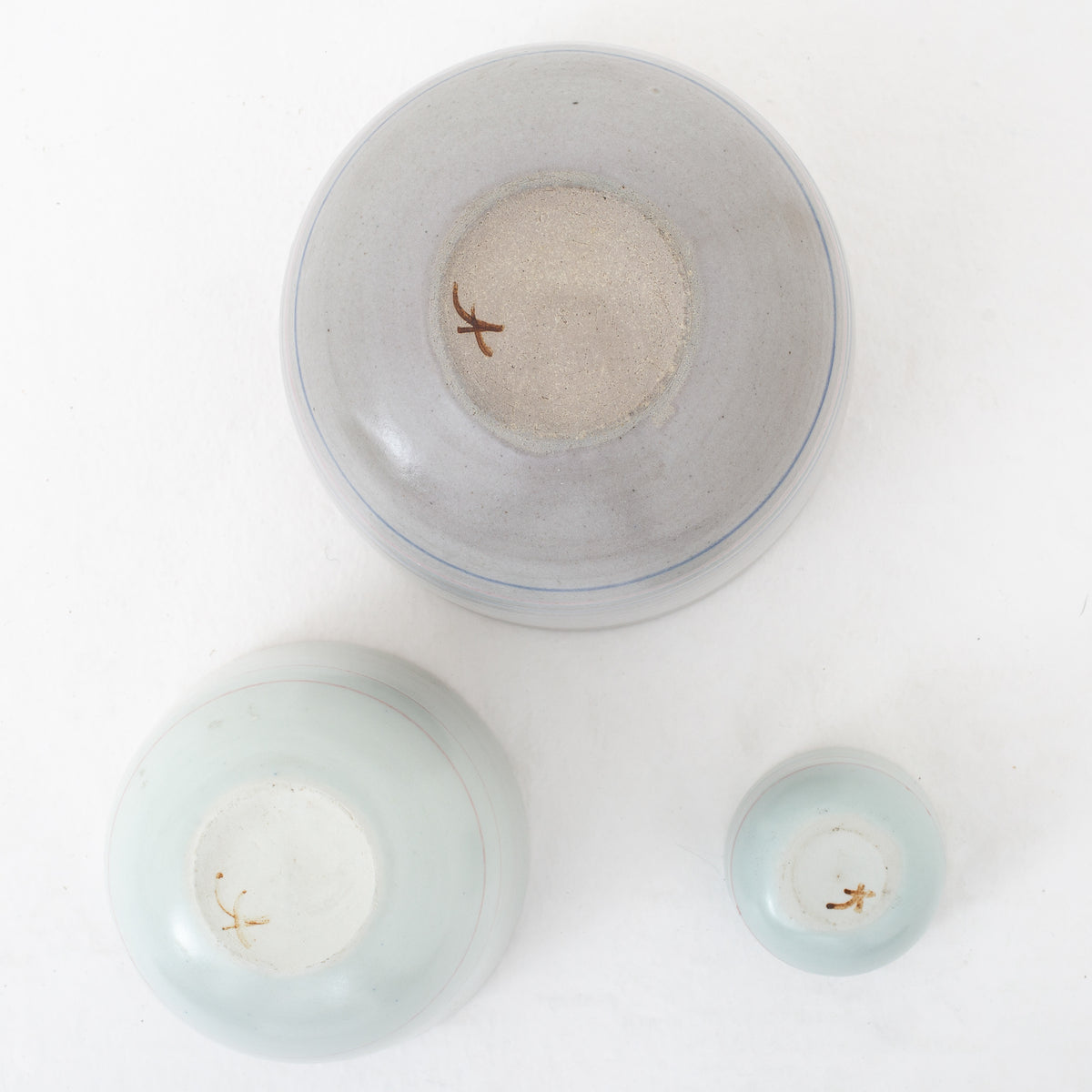 Flowerpots in stoneware (set)